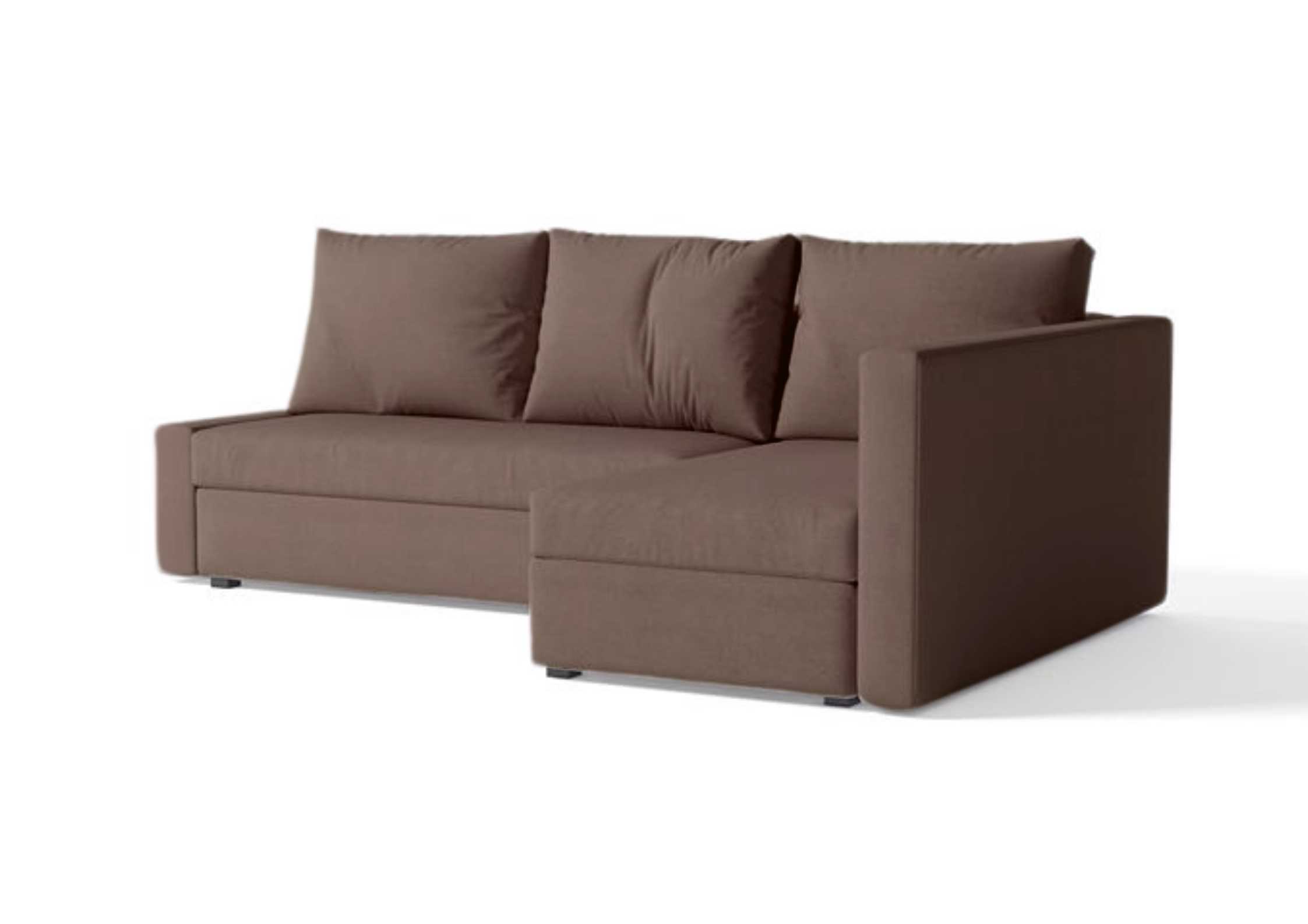 Brązowy narożnik rozkładany